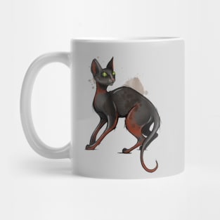 Cat. Sphynx cat. Sinister cat Mug